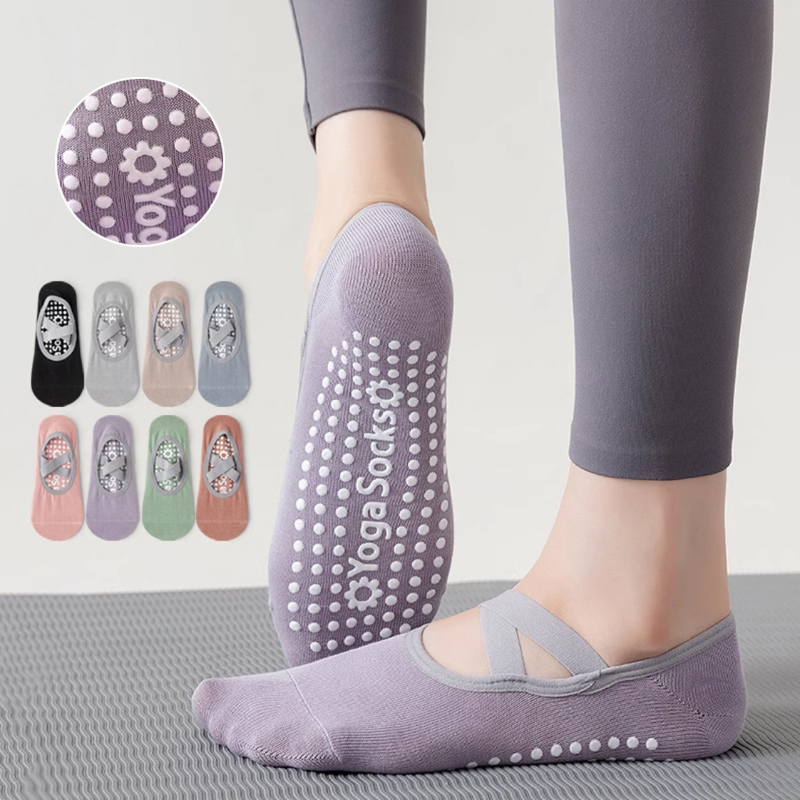 No Show Sock Women - Oddychający ręcznik dół skarpetki do jogi
